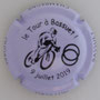Marque : OUDART - ORTILLON N° Lambert : 18f Couleur : Mauve pâle et noir Description : 9 juillet 2019 le Tour de France à Bassuet  Emplacement : 