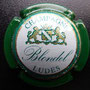 Marque : BLONDEL N° Lambert : 11 Couleur : Vert  Description : Blason couronné encadré   de deux lions - nom de la marque   Emplacement : 