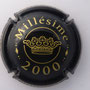 Marque : VAUTRAIN Marcel N° Lambert : 33f Couleur : Noir et or Description : Millésime 2000 - nom de la marque Emplacement : 