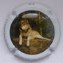 Marque : TIECHE - MORIZET N° Lambert : 13b Couleur : Contour blanc, dessin polychrome Description : Loup - nom de la marque sur le contour  Emplacement : 
