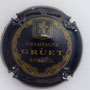 Marque : GRUET N° Lambert : 2 Couleur : Bleu-noir et or pâle, verso or Description : Blason  Emplacement : 