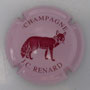 Marque : RENARD N° Lambert : 4 Couleur : Fond rose, dessin marron Description : Renard - nom de la marque  Emplacement : 