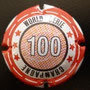 Marque : GENERIQUE  N° Lambert : 824c Couleur : Polychrome Description : Jeton de 100  Emplacement : 