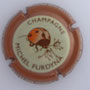 Marque : FURDYNA N° Lambert : 45k Couleur : Contour marron clair métallisé Description : Coccinelle - nom de la marque  Emplacement : 