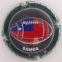 Marque : CHEMIN Roger  N° Lambert : 4d Couleur : Polychrome  Description : Coupe du monde de rugby 2019 - Ballon aux couleurs des Samoa Emplacement : 