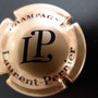 Marque : LAURENT - PERRIER  N° Lambert : 44b pâle Couleur : Cuivre Description : Lettres LP sans écusson  Emplacement : 068-07-02