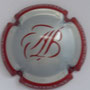 Marque : BOUTILLAT Alain N° Lambert : 9 Couleur : Gris contour bordeaux Description : Initiales AB stylisées - nom de la marque sur le pourtour   Emplacement : 