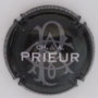Marque : PRIEUR Ch et A N° Lambert : 2 Couleur : Noir, écriture blanche Description : Initiales et nom de la marque Emplacement : 