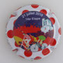 Marque : DOURY Philippe  N° Lambert : 128b Couleur : Contour blanc à pois rouge, fond polychrome  Description : Tour de France 2018 - Saint-Paul Trois châteaux - Mende 21 juillet - Nom du producteur   Emplacement : 