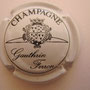 Marque :  GAUTHRIN - FERRON N° Lambert : 1 Couleur :  blanc et noir Description : Armoiries au-dessus du nom du producteur  Emplacement : 054-04-03