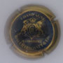 Marque : CHARDONNET & Fils N° Lambert : 7 Couleur : Bleu et or, striée Description : Initiales dans cartouche couronné et encadré de deux lions  Emplacement : 