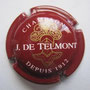 Marque : TELMONT J (de) N° Lambert : 22 Couleur : Fond Bordeaux, Or pâle Description : Nom de la marque sur un heaume doré  Emplacement : 102-01-05