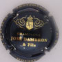 Marque : DAMBRON José N° Lambert : 1 Couleur : Bleu et or Description : Initiales et nom de la marque  Emplacement : 