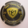 Marque : CHAUVET Marc N° Lambert : 5 Couleur : Noir et or Description : Lettres CM dans un cartouche noir  Emplacement : 024-07-02