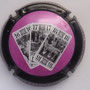 Marque : GRUET & Fils N° Lambert : 4m Couleur : Contour noir, fond violet Description : Cartes tarot 16,17,18 inscription champagne sur le contour - nom de la marque  Emplacement : 