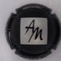 Marque : MARLE Alain N° Lambert : 7 Couleur : Or noir et blanc strié Description : Initiales - nom de la marque  Emplacement : 