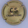 Marque : SENEVAL (Comte de) N° Lambert : 1 Couleur : Or et noir Description : Lettre CS au dessous de la mention Champagne  Emplacement : 