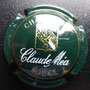 Marque : MEA Claude N° Lambert : 1 Couleur : Vert foncé , Or et blanc Description : Nom du producteur au dessous d'un blason avec un coq  Emplacement : 