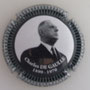 Marque : MIGNON Pierre N° Lambert : 180a Couleur : Polychrome, Contour gris strié  Description : Charles de Gaulle - nom de la marque Emplacement : 