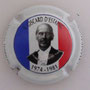 Marque : THIRION Jacques N° Lambert : 15c Couleur : Fond bleu, blanc , rouge, contour blanc  Description : Valérie Giscard d'Estaing président de la République - nom de la marque Emplacement : 