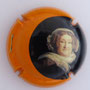 Marque : CLIQUOT (Veuve) N° Lambert : 149a Couleur : Contour orange Description : Portrait veuve Cliquot. Signature au verso  Emplacement : 