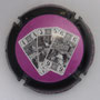 Marque : GRUET & Fils N° Lambert : 4i Couleur : Contour noir, fond violet Description : Cartes tarot 4,5,6 inscription champagne sur le contour  - nom de la marque  Emplacement :