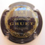 Marque : GRUET N° Lambert : 2 Couleur : Bleu-noir et or pâle, verso or Description : Blason  Emplacement : 
