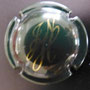 Marque :   HATON Jean-Noël N° Lambert : 13 Couleur :  Vert foncé et or Description : Initiales stylisées  Emplacement : 