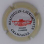 Marque : BEAUDOIN - LATROMPETTE  N° Lambert : 4k Couleur : Contour crème Description : Trompette - nom de la marque  Emplacement : 