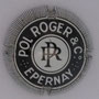 Marque : POL ROGER N° Lambert : 35 Couleur : Noir et blanc,  Description : Initiales stylisées  Emplacement : 