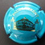 Marque : PAUL Laurent N° Lambert : 17 Couleur : Bleu turquoise et Or  Description : Batîment  Emplacement : 