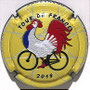 Marque : CLERGEOT Daniel N° Lambert : NR Couleur : Fond jaune Description : Tour de France 2018 - nom de la marque  Ref perso :