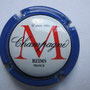 Marque : MONTAUDON N° Lambert : 12 Couleur : Contour bleu Description : Lettre M dans un cercle   Emplacement : 