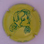 Marque : ARLETTE (la fée d’) N° Lambert : 58 Couleur : Fond jaune et vert Description : Tête de femme  Ref perso :