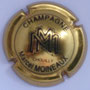 Marque : MOINEAUX Marcel N° Lambert : 2 Couleur : Or et noir Description : Initiales MM et nom de la marque Emplacement : 
