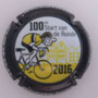 Marque : GOUTORBE André & fils N° Lambert : 17b Couleur : Polychrome, contour noir  Description : Tour des Flandres 2016- nom de la marque  Emplacement : 