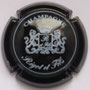 Marque : RIGOT Fils N° Lambert : 4 Couleur : Noir et blanc Description : Armoiries couronnées soutenues par deux lions - nom de la marque   Emplacement : 