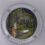 Marque : CHEURLIN (veuve) N° Lambert : 18aa Couleur : Polychrome, contour blanc Description : Fables de la Fontaine - Le corbeau et le renard - nom de la marque  Emplacement : 