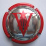 Marque : VRANKEN N° Lambert : 6 Couleur : Rouge Description : Lettre V et étoile filante  Emplacement : 