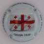 Marque : CHEMIN Roger N° Lambert : 3m Couleur : Fond blanc Description : Drapeau Georgie  Emplacement : 