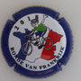 Marque : GOUTORBE André & fils N° Lambert : 19e Couleur : Fond blanc, contour bleu,Description : Cycliste sur carte du Tour de France 2108 - inscription en flamand - nom de la marque  Emplacement : 