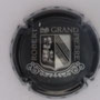 Marque : ROBERT GRANDPIERRE N° Lambert : 8 Couleur : Contour argenté, fond noir Description : Blason - nom de la marque  Emplacement : 