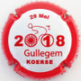 Marque : POIROT et fils N° Lambert : 11b Couleur : Contour Rouge, fond blanc Description : Gullegem Koerse 2018  Emplacement : 