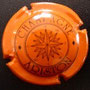 Marque : ARISTON  N° Lambert : 18b Couleur : Orange et noir Description : Rosace dans un cercle  Emplacement : 
