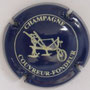 Marque : COUVREUR - FONDEUR N° Lambert : 1 Couleur : Bleu et blanc Description :  Charrue - nom de la marque Emplacement : 