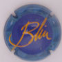 Marque : BLIN N° Lambert : 2 Couleur : Fond Bleu, contour bleu Description : Nom du producteur, écriture stytlisée  Emplacement : 