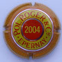 Marque : POL ROGER N° Lambert : 2004 Couleur : Contour jaune, strié rouge. Cercle rouge Description : Millésime 2004  Emplacement : 