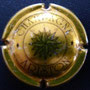 Marque : ARISTON  N° Lambert : 14 Couleur : Or foncé et noir Description : Rosace dans un cercle  Emplacement : 