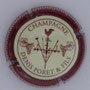 Marque : PORET Denis & Fils N° Lambert : 2 Couleur : Contour bordeaux Description : Coq encadré de deux grappes - nom de la marque Emplacement : 