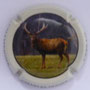 Marque : DUGNE Charles N° Lambert : 7 Couleur : Polychrome, contour crème Description : Cerf  Emplacement : 